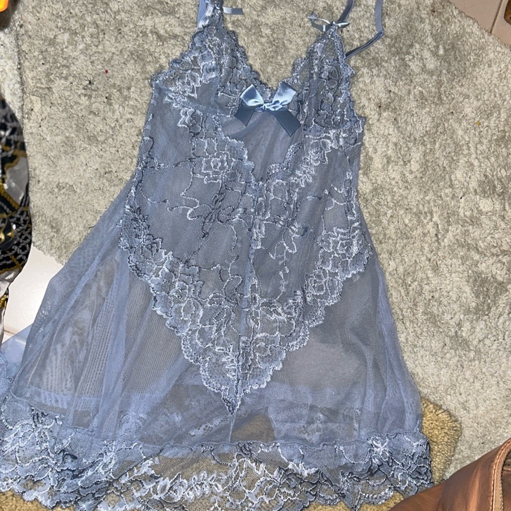 WOOO HOOOO  SEXY: SHEER; FREE**NWOT Light blue Baby Doll / camisole Size: .xS.